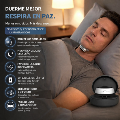 Somnivia, anti-ronquidos eléctrico | Diseñado para mejorar tu descanso
